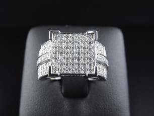 Sterling, DIAMOND, Engagement Ring, Wedding