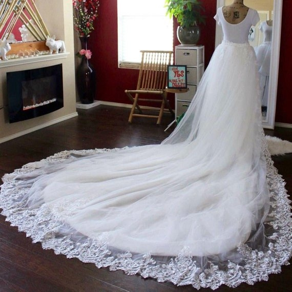 Lace Detachable Train / Tulle Train 