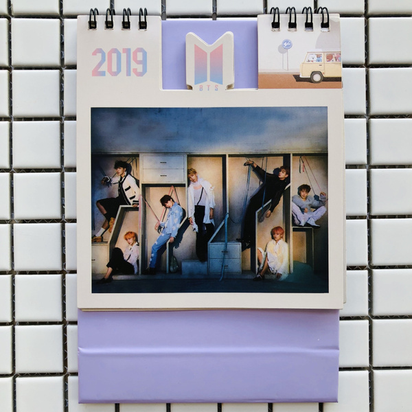 2019 Kpop Bts Calendar Bangtan Boys Mini Desk Calendar Picture Photo | Wish