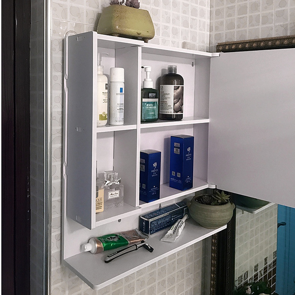 New Wall Mount Bathroom Kitchen Cabinet Storage Shelf Organizer Medicine Cabinet Wish