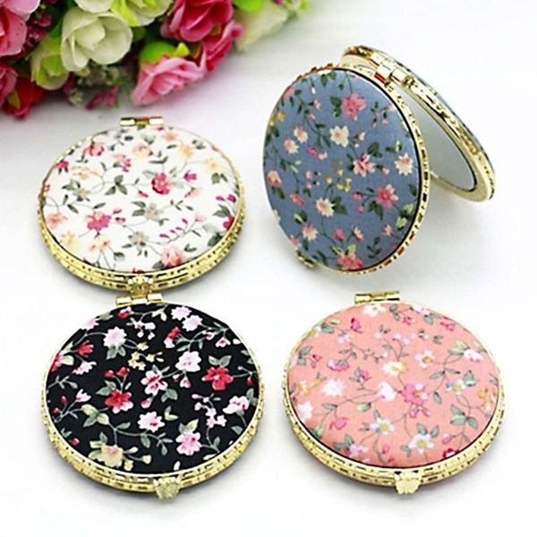 1pcs Mini Round Pocket Folding Makeup - Printed Makeup Mirror 1pcs Mini Round Pocket Folding Makeup - Printed Makeup Mirror