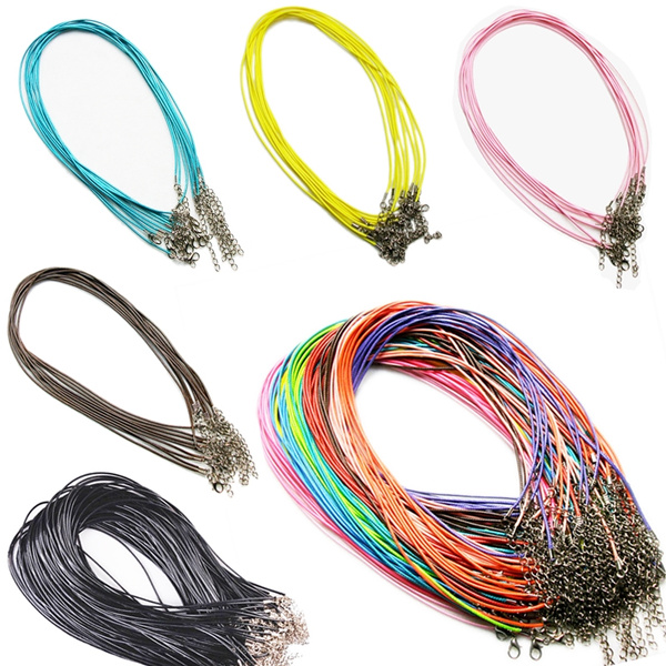 10 PCS 1.5 mm Leather Chains Necklaces 