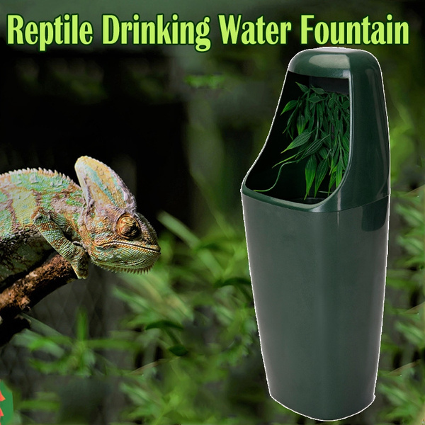 Reptile Drinking Water Dripper Chameleon Lizard Dispenser Terrarium Habitats A 
