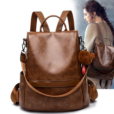 Shoulder Bags, School, PU, leather