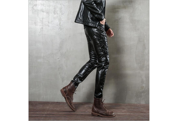 Best Deal for huashangmaoyou Black Formal Trousers Skinny Biker