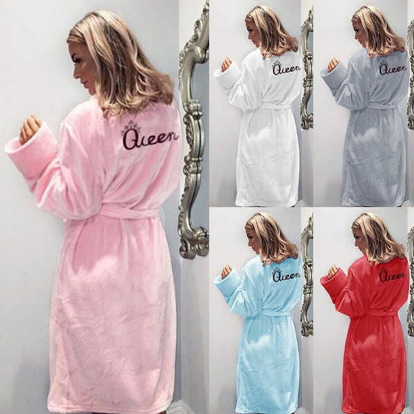 Lovekider Hooded Bathrobe Girls Printed Flannel with Pockets Soft Dressing Gown Plush Comfortable Towelling Pajamas Sleepwear Nightwear Housecoat for Boys Children Kids 4-12 Years