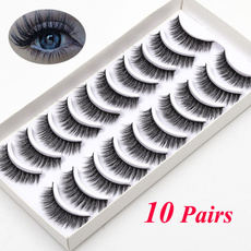 NEW 10 Pairs Real Mink Eyelashes 3D Natural False Eyelashes 3d Mink Lashes Soft Eyelash Extension Eye Makeup Kit Cilios