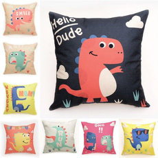 pillowdecor, Dinosaur, cushionscover, Home Decor