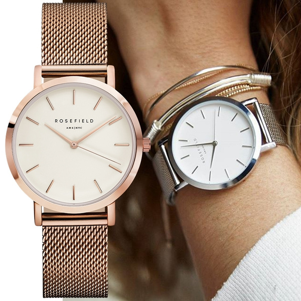 Rosefield The Boxy Watch (Silver Rose Gold) Review — Giselle Arianne