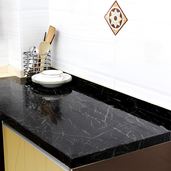 New Black Marble Contact Paper Granite, Granite Countertop Adhesive