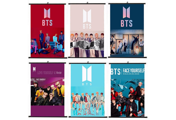 Kpop Bts Bangtan Boys Album Face Yourself Love Yourself 'Answer' Hanging  Painting Home Decor Painting Wall Scroll Poster