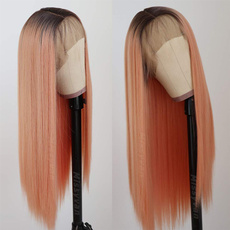 wig, brown, orangewig, Lace