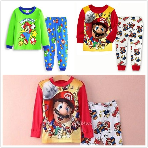 Boys super mario pyjamas hot sale