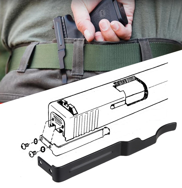 Pistol Gun Belt Slide Holster Clip For Glock 17 19 22 23 24 25 26 27 28 30S etc. 