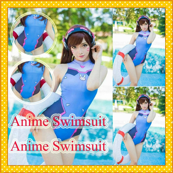 New Overwatch Bikini Cosplay Costume One piece Anime Swimsuit