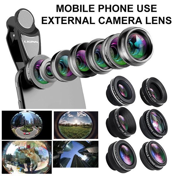 3/5/7 In 1 Fish Eye Lens For Mobile Phone Camera Universal Clip On