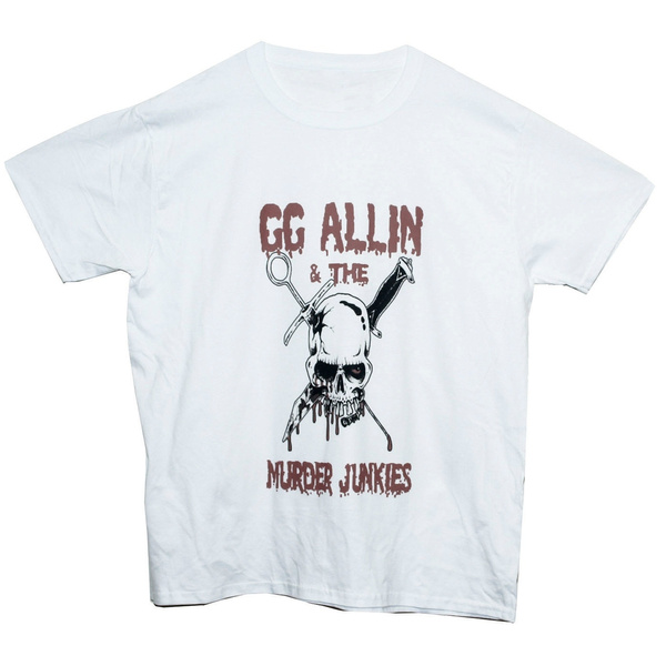 5XL T-shirt homme Gg Allin Hated dans la nation punk rock culte Murder Junkies S