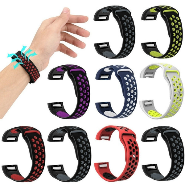 Replacement Silicone Rubber Band Strap Wristband Bracelet For Fitbit  Charger 2 