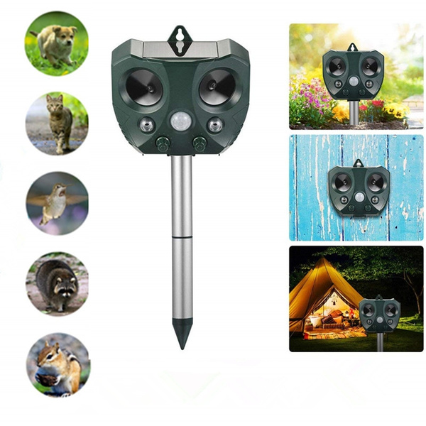 Details about Solar Power Animal Repeller Outdoor Ultrasonic Bird Cat Scarer Fox Dog Repellent Details about Solar Power Animal Repeller Outdoor Ultrasonic Bird Cat Scarer Fox Dog Repellent