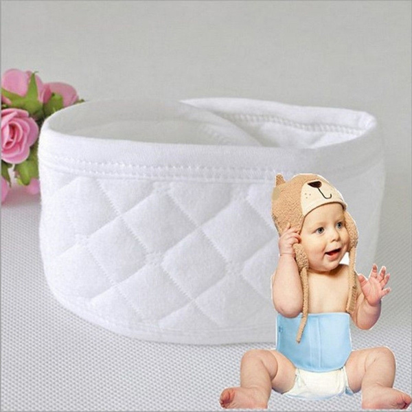 3Pcs Baby Infant Newborn Cotton White Belly Umbilical Cord Care Warm Protector 