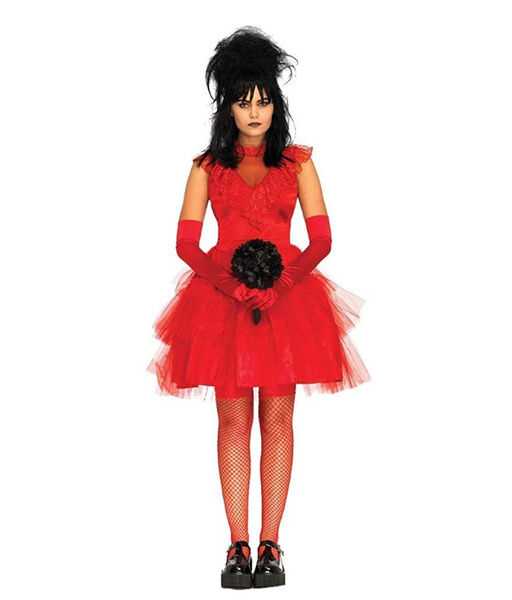 lydia red dress costume