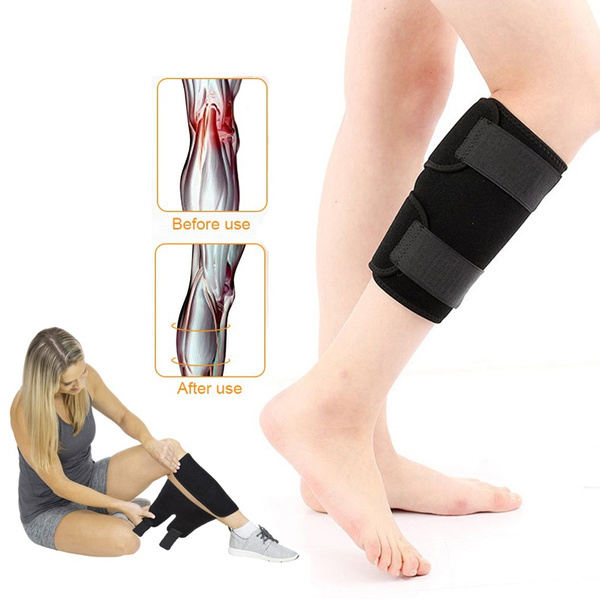 Adjustable Shin Splint Support, Lower Leg Compression Wrap Increases  Circulation, Calf Compression Brace Shin Splint Sleeve Support for Calf  Muscle