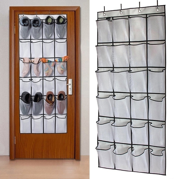 Hot Selling Over The Door Shoe Organizer 24 Large Mesh Pockets Closet  Accessory Storage Hanging Shoe Hanger | Wish