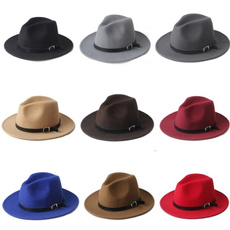 Fedora Hats, Fedora, leather, woolhat
