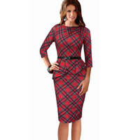 ladies tartan dress