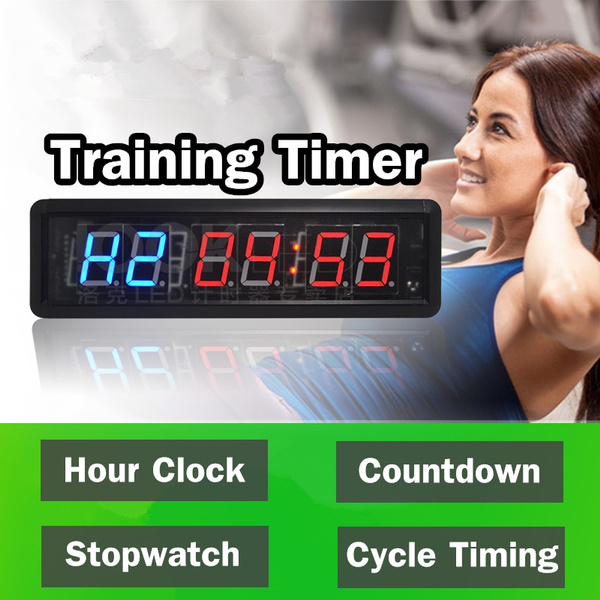 Programmable LED Crossfit Interval Fitness Training Timer Clock Tabata w/  ~