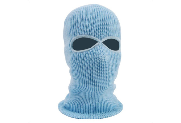 Knit 3 Hole Ski Mask Winter Mask Balaclava Hat Full Face Shield Beanie Cap Q1T7 