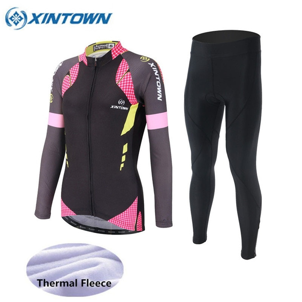2018 Winter Thermische Fleece Frauen Mtb Radtrikot Set Kleidung Ropa  Ciclismo Invierno Mujer Sport Pro Fahrrad | Wish
