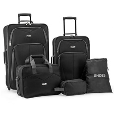 luggageset, black, Luggage