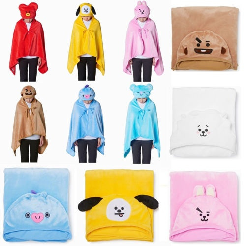 Bt21 hooded blanket new arrivals