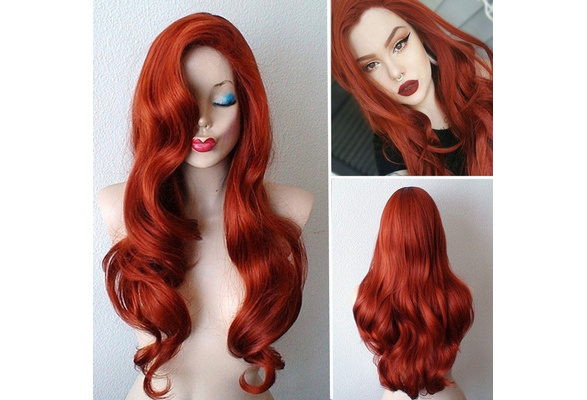 Hot Style!!!cosplay Jessica Rabbit Hairstyle Inspired Cheap Wig/ Long Red  Hair Wig/Red Custom Wig/halloween Red Wig. | Wish