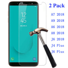 For Samsung Galaxy A7 2018 Screen Protector,Tempered Glass 9H Hardness HD Clear Installation Screen Protector for Samsung Galaxy A7 2018 A9 2018 A6 2018 J6 2018 ect