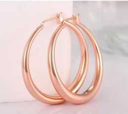 Fashion, Jewelry, gold, rose gold earrings