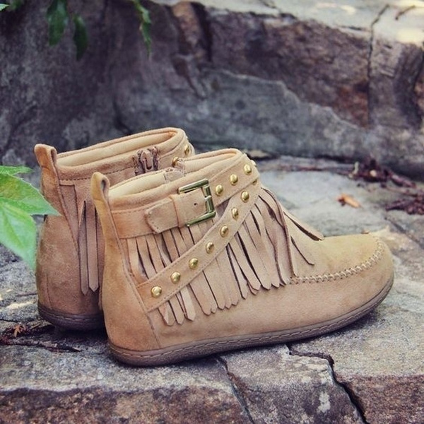 Short moccasin booties sale