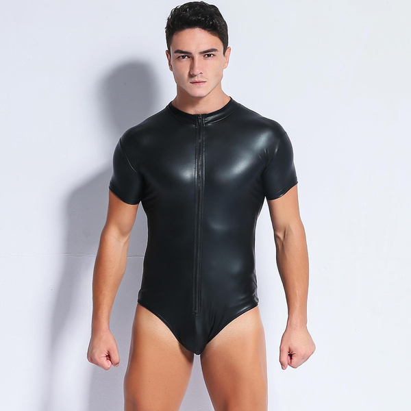 leather bodysuits male