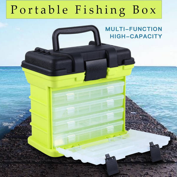 Portable Multi-function High-capacity Fishing Tackle Box Big Fishing  Accessory Storage Box