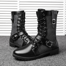 casual shoes, Leather Boots, Men's Fashion, Waterproof
