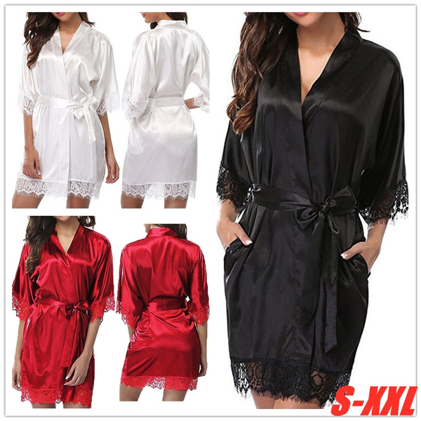 satin night robes