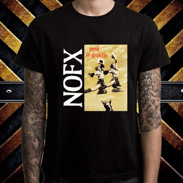 New Nofx Punk In Drublic Punk Rock Band Album Men's Black T-Shirt