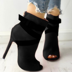 casual shoes, party, High Heel Shoe, Leather Boots