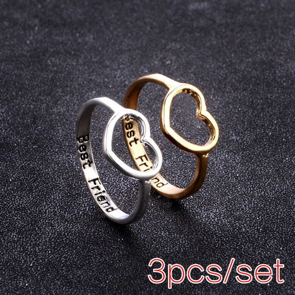 Best friend hot sale heart ring