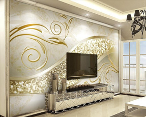 Home Decor, gold, abstractwallpaper, Wallpaper