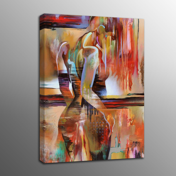 Abstract Oil Painting Canvas Prints Human Body Art Beautiful Dancer Canvas Painting Art Poster For Home Decor Frame No Wish