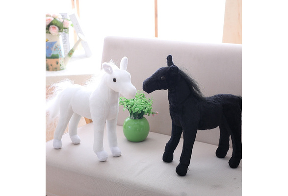 new plush simulation horse toy stuffed brown horse doll gift about 70cm 