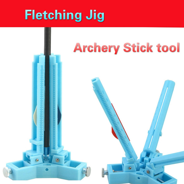 Diy High Speed Make Arrows Archery Adjustable Tool Fletching Jig Stick Adhering Plastic Rubber Vane Wish