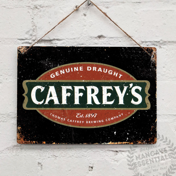 Caffrey's Irish Ale Replica Vintage Metal Wall Sign Pub Bar Mancave ...